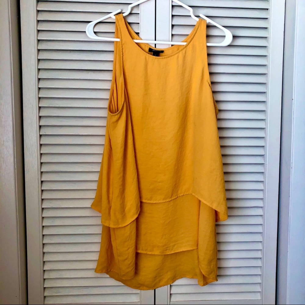 A.N.A. A New Approach Mustard Yellow Tank Top, L